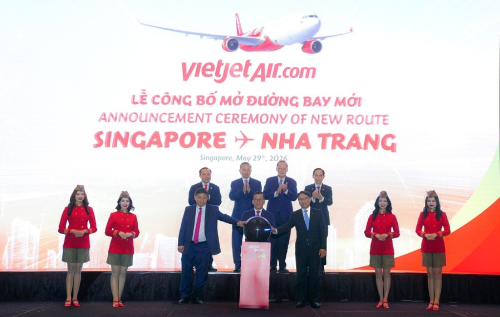 Vietjet mở đường bay mới Nha Trang - Singapore